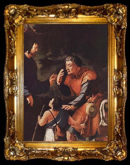 framed  Lucas van Leyden Christ Healing the Blind, ta009-2